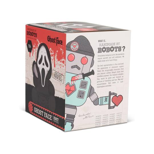 Handmade by Robots™ 5" Black & White Ghost Face